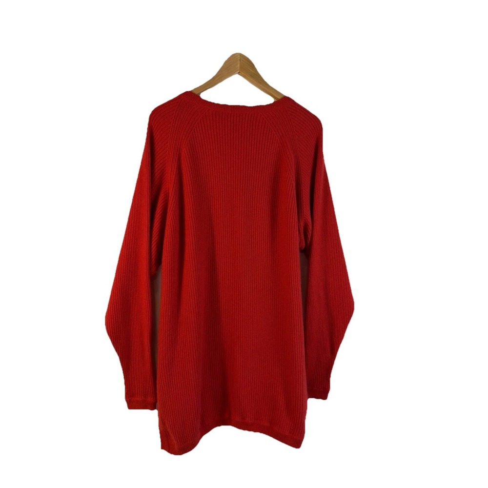 100% Red Cashmere TUNIC Sweater William Kasper California Womens LG Randell Roy - Picture 3 of 7